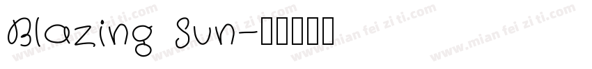 Blazing Sun字体转换